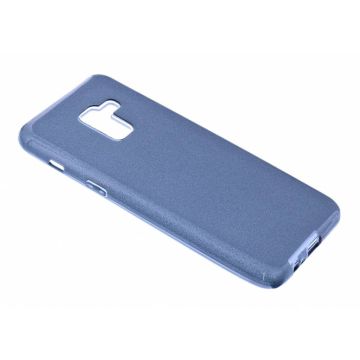 Samsung Galaxy A8 (2018) Zwart Glitter TPU Back Cover Hoesje