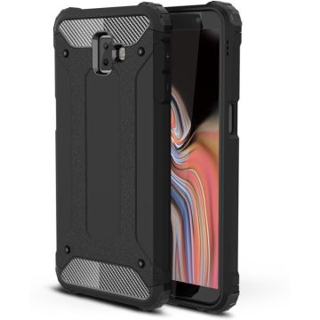 Armor Hybrid Samsung Galaxy J6 Plus Hoesje - Zwart