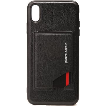 Pierre Cardin silicone backcover voor iPhone Xs Max - Zwart