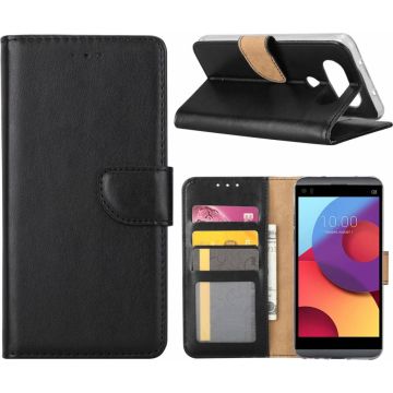 LG Q8 Portemonnee cover hoesje / book case Zwart