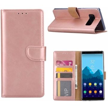 Samsung Galaxy J3 2016 Portmeonnee hoesje / booktype case Rose Goud