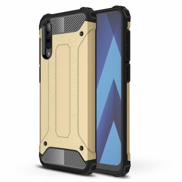 Ntech Samsung Galaxy A50 Hybrid Armor Hoesje - Goud