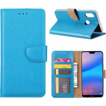 Hoesje voor Huawei P20 Lite Portmeonnee hoesje Blauw