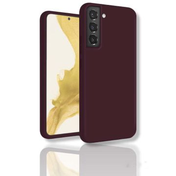 oTronica Samsung S22 Plus hoesje Bordeaux rood - Samsung Galaxy S22 Plus hoesje - hoesje Samsung S22 Plus – S22 Plus hoesje - hoesje Samsung Galaxy S22 Plus - hoesje S22 Plus - Siliconen hoesje – Bordeaux Rood - oTronica colourackcover