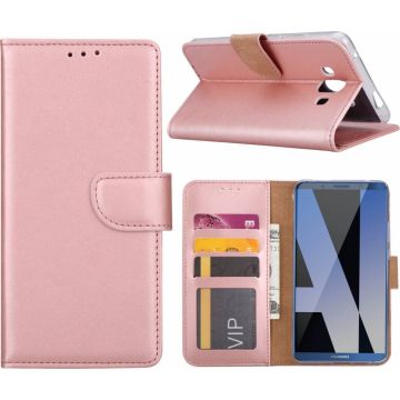 Huawei Mate 10 Portemonnee hoesje / book case Rose Goud