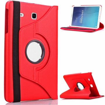 Samsung Galaxy Tab E 9.6 inch SM - T560 / T561 Tablet Case met 360° draaistand cover hoesje - Rood
