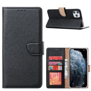 Hoesje Geschikt voor iPhone 13 Pro hoesje bookcase Zwart