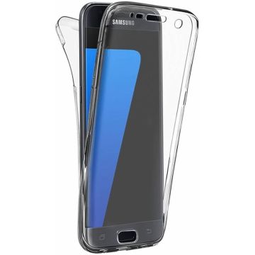 Silicone Hoesje Voor en Achter Samsung Galaxy S7 Edge Transparant