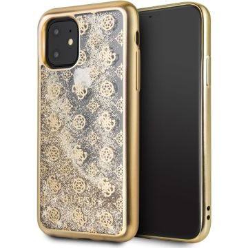 iPhone 11 Backcase hoesje - Guess - Effen Goud - TPU