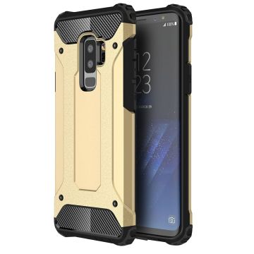 Ntech Samsung Galaxy S9 Plus Hybrid Armor Hoesje - Goud