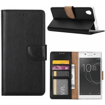 Sony Xperia XA1 Plus Portemonnee hoesje / book case Zwart