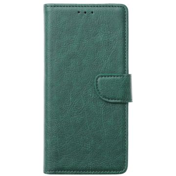 Hoesje Geschikt voor iPhone 15 Plus hoesje bookcase met 2x screenprotector – Groen