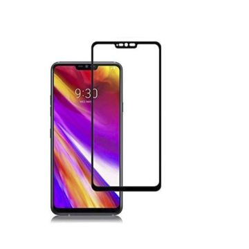 Ntech LG G7 Full Cover Screenprotector Tempered Glass - Zwart