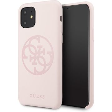 GUESS Premium Tone On Tone Backcover iPhone 11 - Roze