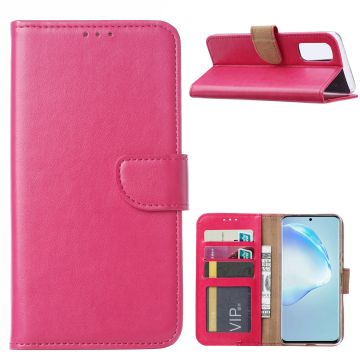 Samsung Galaxy S20 Hoesje met Pasjeshouder - Roze/Pink