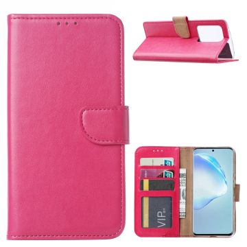 Samsung Galaxy S20 Ultra Portemonnee hoesje / Boek hoesje - Roze/Pink