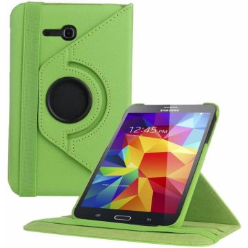 Samsung Galaxy Tab 3 - Lite 7.0 inch (T110 / T111 / T113) Tablet Case hoesje 360 Draaibaar - Groen