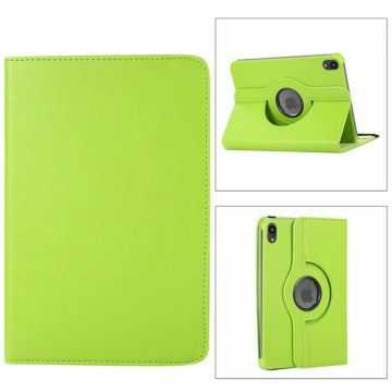 Hoes geschikt voor iPad Mini 6 / iPad mini 2021 Groen - Hoes geschikt voor iPad Mini 6 cover - Hoes geschikt voor iPad Mini 6 - Hoes geschikt voor iPad Mini 6 hoesje - Hoes geschikt voor iPad mini 6 case - 360° draaibare Hoes Kunstleer