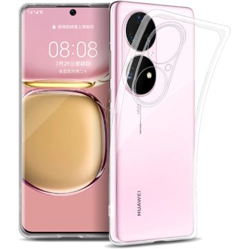 Huawei P50 Pro Hoesje Transparant Siliconen cover - Hoesje Huawei P50 Pro Transparant case