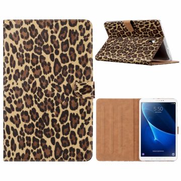 Samsung Galaxy Tab A 10.5" SM T590 / T595 2018 Luipaard Design Booktype Kunstleer Hoesje