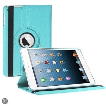 iPad Mini 3 hoesje Multi-stand Case 360 graden draaibare Beschermhoes licht blauw