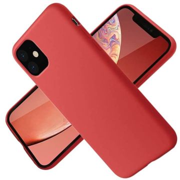 Nano Hoesje siliconen Backcover - Soft TPU case Geschikt voor iPhone 12 Pro Max (6.7 inch) - Rood