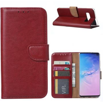 Samsung Galaxy S10 Portemonnee Hoesje - Bordeaux Ntech