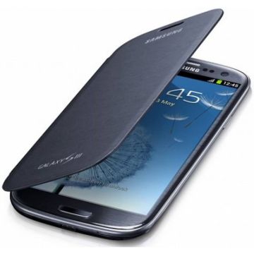 Samsung i9300 Galaxy S3 EFC-1G6FBEC Flip Cover Chrome Blue