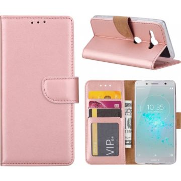 Sony Xperia XZ2 Compact boektype case / portemonnee hoesje Rose Goud