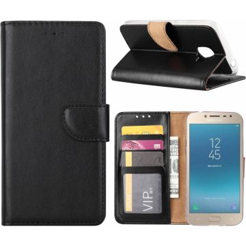 Hoesje voor Samsung Galaxy j2 Pro (2018) portemonnee hoesje / met opbergvakjes Zwart