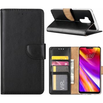 Opbergvakjes Hoesje voor LG G7 portemonnee hoesje Zwart