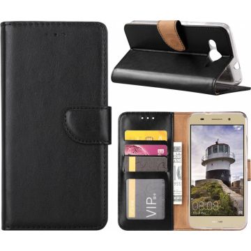 Hoesje voor Huawei Y3 (2018) boektype case / geschikt voor 3 pasjes Zwart