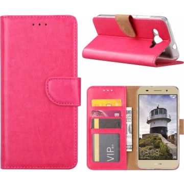 Hoesje voor Huawei Y3 (2018) boektype case / geschikt voor 3 pasjes Pink