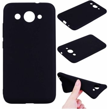 Huawei Y3 (2018) Case Zwart TPU Hoesje Finish Slim Profile Matte