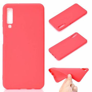 Ntech Samsung Galaxy A7 (2018) Rood TPU Back Cover Hoesje