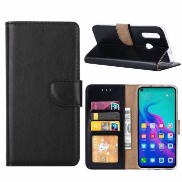 Ntech Hoesje voor Huawei nova 4 portemonnee hoesje / met opbergvakjes Zwart