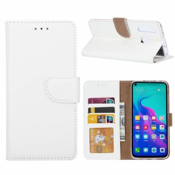 Ntech Hoesje voor Huawei nova 4 portemonnee hoesje / met opbergvakjes Wit