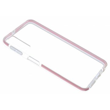 Ntech Samsung Galaxy A7 (2018) Roze &Transparant Anti Shock Back hoesje