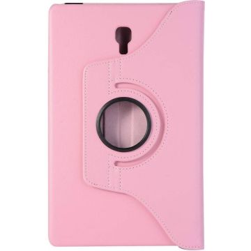 Ntech Samsung Galaxy Tab A 10.5" SM T590 / T595 2018 licht Roze Tablet Hoesje met 360° draaistand