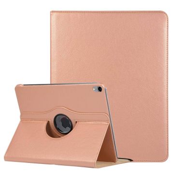 Ntech Hoes geschikt voor Apple iPad iPad Pro 11 inch hoesje 360° Rotating hoesje Case + 4 in 1 Styuls Rosegoud