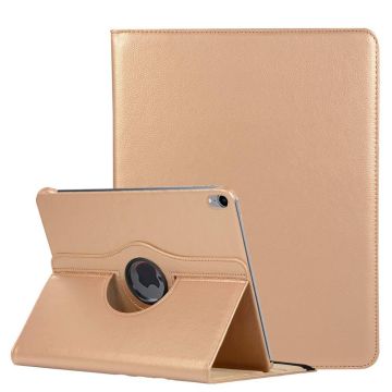 Ntech Hoes geschikt voor Apple iPad iPad Pro 11 inch hoesje 360° Rotating hoesje Case + 4 in 1 Styuls Goud