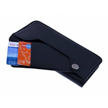 Ntech Samsung Galaxy S10 Flip Hoesje & Uitschuifbare Pasjeshouder Zwart