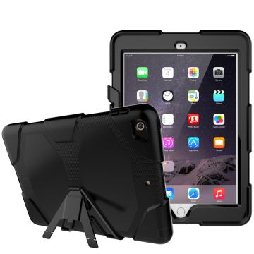 Hoes geschikt voor iPad - 5e / 6e generatie (2018 / 2017) Extreme Armor hoesje met standaard & 3 lagen shockproof case – Zwart -Ntech
