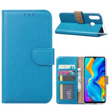Ntech Huawei P30 Lite / P30 Lite New Edition portemonnee hoesje / book case - Blauw