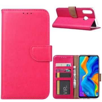 Ntech Huawei P30 Lite / P30 Lite New Edition portemonnee hoesje / book case - Roze