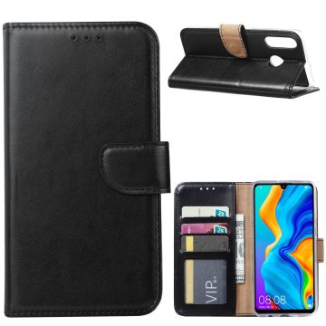 Ntech Huawei P30 Lite / P30 Lite New Edition portemonnee hoesje / book case - Zwart