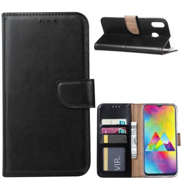 Ntech Portemonnee hoesje voor Samsung Galaxy M20 - Zwart