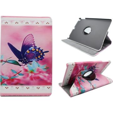 Ntech Vlinder Design hoesje 360° draaibaar iPad 9.7 (2018) / (2017)