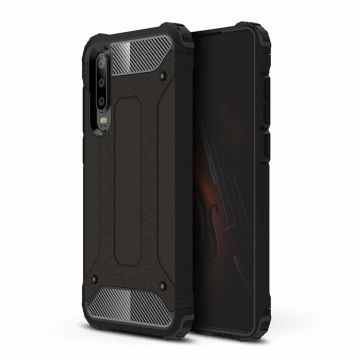 Ntech Huawei P30 Hybrid Armor Hoesje - Zwart