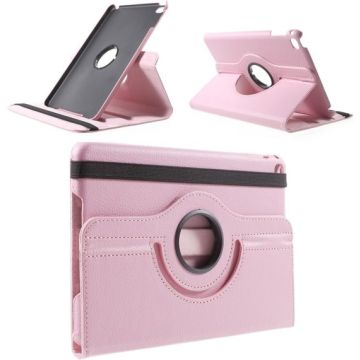 Ntech Hoes geschikt voor Apple iPad iPad Mini 2019 Draaibaar Hoesje 360 - Licht Roze